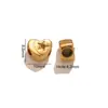 Contas para Joias Banhadas a Ouro 18K, Acessórios de Pingente para Colar, Contas Espaçadoras de Coração com Furo Passante, Charms para Pulseiras e Colares, Acessórios Versáteis