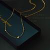 Celebridade da Internet Delicado Luxo Leve Nicho Senso High-end Ins Colar Feminino TikTok Amor Aço Titânio Corrente de Lã Corrente para Clavícula