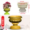Molde de vaso de flor de cimento redondo estilo europeu espessado para bonsai molde de concreto moldado in loco modelo de plástico molde de coluna romana