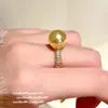 Joalheria: Colar Borboleta Pedra Preciosa Dourado Brilhante Pérola Dourada Rica, Conjunto de Brincos Pérola Concha Borboleta Flor Banquetes de Luxo