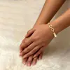 Venda Quente Transfronteiriça Tornozeleira de Praia Coração Cheio de Diamantes Conjunto de Joias Pulseira Tornozeleira Coração de Strass Moda Europeia e Americana