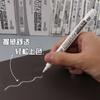 Marcador blanco especial de punta fina 1 mm secado rápido resistente al agua indeleble pintura pluma logística pintura neumático pluma