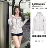Sudadera con capucha de manga larga para primavera y otoño, nueva, chaqueta, cárdigan deportivo corto ajustado con cremallera para mujer, otoño e invierno