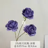 3 Rosas da Lua Amor Artificial com Toque de Luxo, Flores Artificiais para Decoração de Casamento, Decoração Suave de Hotel, Arranjo Floral, Exibição de Rosas