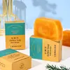 [Simis] Jabón de Oro Polvo de Oro Jabón Limpiador Trapezoide Hecho a Mano Jabón de Aceite Esencial Perfumado 80g Fabricante Venta al por Mayor Entrega