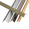Tira de Borda de Canto em Liga de Alumínio, Tira Anticolisão de Ângulo Reto, Tira de Borda Titanium Caractere 7, Tira Decorativa de Fechamento de Canto de Sol de Azulejo Cerâmico