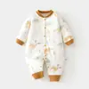 Mameluco de Algodón Acolchado para Bebé de 40g, Bata Acolchada de Algodón para Otoño e Invierno sin Huesos, Traje Delgado de Algodón Engrosado para Gatear para Niños
