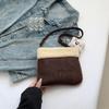 Diseño de Nicho Otoño e Invierno Bolso de Felpa 2024 Nuevo Bolso para Mujer Popular Explosiones Bolso de Hombro Cruzado Bolso de Teléfono Móvil Mao Mao