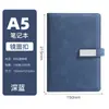 Cuaderno A5 con Logo Personalizado, Páginas Gruesas Rayadas, Cubierta de Cuero, Bloc de Notas para Oficina de Negocios, Cuaderno de Gran Capacidad, Venta al por Mayor de Fábrica