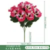 Simulación Transfronteriza Arreglo Floral de Pensamiento de Cinco Pétalos Decoración de Paisajismo para el Hogar Flores Artificiales Flores de Seda Plantas Verdes Adornos para Exteriores Venta al por Mayor