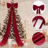 Decoração de Quarto de Casamento com Laços de Veludo Vermelho, Decorações Festivas de Quarto para Feriados, Suprimentos para Casamento no Atacado