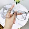Nuevas gafas anti-luz azul para mujeres, famosas de Internet, monturas anchas y modernas, gafas planas para hombres, gafas para miopía con acabado moderno.