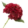 Película Western Americana Tacto a Mano Hortensia Accesorios para el Hogar Florales Lavable Hortensia de Cabeza Única con Hoja Accesorios de Boda