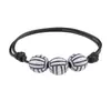 Fútbol Baloncesto Rugby Softbol Cuerda de Mano Trenzada Pulsera de Cuentas Set Suministro Exclusivo Transfronterizo Venta Caliente en Amazon