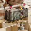 Estante de Baño Radiador Sin Taladro Cesta Colgante Superior Pared del Inodoro Cesta de Almacenamiento para Baño