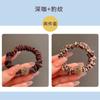 Corea del Sur Sense Titular 2023 Nuevo Estilo Anillo para el Cabello de Intestino Grueso Tendón de Goma para Mujer Cola de Caballo Bola Tocado Chaqueta de Cuero