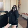 Nuevo Sudadera con Capucha Casual Holgada de Manga Larga Estilo Coreano para Mujer, Sudadera Estampada de Longitud Media para Mujer, Otoño e Invierno 2026