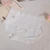 8535 Ropa Interior Fina de Verano para Niña Estilo Francés Floral con Lazo, Transpirable Fresca de Seda Hielo Elástica de Cintura Media