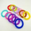 Textura de Alta Gama Diadema Pequeña de Gelatina Elástico Alto Liga para el Cabello de Cordón de Teléfono para Mujer Sin Costuras Duradera Cuerda para el Cabello Banda Elástica Pulsera