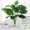 Viajero de hoja plátano palma Areca hoja de tortuga plástico planta verde pequeña con hierba manojo único flor artificial planta en maceta decoración paisajismo