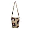 Bolsa de Hombro de Moda Estilo Perezoso Linda Color de Contraste Otoño e Invierno Explosiones Ligera Versátil Lana de Cordero Cruzada Bolso para Mujer