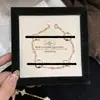 Versão de Luxo do Colar Lujia de Madrepérola com Rombos, Pulseira de Quatro Flores Trevo de Quatro Folhas Cinco Flores, Pulseira Lujia de Luxo Leve, Venda Direta da Fábrica