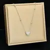 Cadena de bolas de acero de titanio collar de acero de titanio con forma de corazón para mujer, joyería para clavícula de acero de titanio