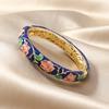 Nova pulseira Cloisonne de Pequim Antiga esmalte pulseira estilo étnico vintage moda pulseira simples