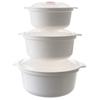 Lonchera para Horno de Microondas, Recipiente Vaporizador Específico para Microondas con Tapa, Vaporizador de Separación de Agua, Plato Vaporizador, Contenedor de Utensilios para el Hogar