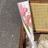 Tulipán Lirio del Valle Tejido a Mano Ramo Individual Exquisito Regalo Festividad Día de San Valentín Día de la Madre Día del Maestro