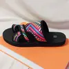 Sandalias de playa para mujer, punta plana, de comercio exterior, video real, nuevo diseño, cabeza redonda, tallas 36-41-42-43, talla grande