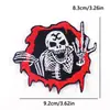 Tianyino Patch Bordado Punk Borboleta Caveira Acessórios para Roupas Emblema Bordado Patch Adesivo DIY