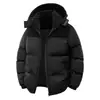Jaqueta Acolchoada de Marca Tendência para Casal de Inverno, Casaco de Algodão Colorido Quente e Fashion com Gola Alta, Roupa Externa de Algodão Espessa e Forrada com Fleece para Homens
