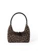 Bolso de mano retro de leopardo de felpa de alto sentido con diseño de nicho de Corea del Sur, nuevo bolso de mano para otoño e invierno 2024 para mujer
