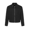 Jaqueta de Lapela com Zíper Estilo Minimalista Americano Tendência Nacional para Homens e Mulheres, Nova Moda Outono 2026 Outerwear de Alta Qualidade com Silhueta Tendência
