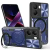 Adecuado para Xiaomi Pocox7Pro, Ventana Deslizante de Uso Doméstico, Soporte Magnético Protector Redmi Turbo4, Funda para Teléfono Pocox6