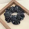 Goma para el pelo de terciopelo con lunares retro estilo coreano, simple, elegante, para el pelo, perezosa, versátil, flor en el pelo, alta elasticidad para mujeres