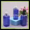 Botella de plástico con boca puntiaguda 150ml tapa puntiaguda botella cuadrada botella para líquidos 150ml botella para aceite esencial tapa puntiaguda botella de inyección de agua