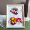 Regalo del Día de la Madre Marco de Fotos con Flores Secas Hecho a Mano DIY Marco de Fotos de Escenario con Flores Secas Accesorios para Actividades de Salón del Día de la Madre Team Building