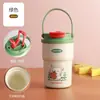 Taza Isotérmica con Asa de Dibujos Animados Muy Atractiva de Acero Inoxidable 316 Taza de Café Portátil para Niños y Estudiantes Vaso de Agua para Exteriores