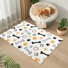 Alfombrilla para Suelo Resistente a Manchas de Gato y Perro de Dibujos Animados Cuero Nappa Pvc para el Hogar Sin Lavado Un Toque Antideslizante Resistente al Desgaste Alfombrilla para Mascotas
