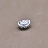 Yiluya Prata Pura 999 Ouro Duro 3D Lingote da Sorte Contas Separadas Corda Trançada DIY Material para Pulseira Acessórios