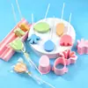 Serie de Formas Básicas Moldes para Galletas Dibujos Animados 3D Biberón Globo Tulipán Molde Tridimensional Simulación Impresión DIY