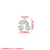 Acero de Titanio Estéreo Cereza Fresa Colgante Acero Inoxidable DIY Accesorios para Joyería Collar Pulsera Colgante Fruta Colgante Pequeño