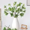 Planta Artificial de Bambú Lirio de 3 Ramas para Decoración de Hogar Nórdico y Paisajismo de Oficina, Planta Verde Artificial de un Solo Tallo Bambú Lirio