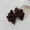 Presilha de cabelo triangular estilo Hepburn francês, elegante presilha vertical de bolinhas para rabo de cavalo, grampo de cabelo, presilha banana, acessório de cabelo