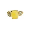 Anillo de Ámbar Natural Aiyu Anillo de Dedo de Cera de Miel Joyería Estilo Antiguo Femenino Fábrica Venta al por Mayor Dropshipping S3120407