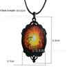 Comercio exterior transfronterizo Amazon moda Gótico atardecer bosque cuervo pintado a mano collar personalizado ventas directas de fábrica