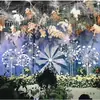 Moinho de Vento Elétrico Arte em Ferro Guia de Estrada Casamento Roda Gigante Giratória Sala de Transmissão ao Vivo de Celebridade da Internet Enfeites Decoração de Palco