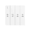 Interruptor para aquecedor de banheiro quatro-aberto tipo 86 com tampa deslizante painel à prova d'água para banheiro quatro-em-um universal luz aquecimento interruptor de banheiro cinco-aberto